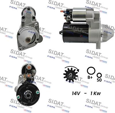 Sidat S12BH0147A2 - Motorino d'avviamento www.autoricambit.com