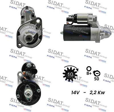 Sidat S12BH0169A2 - Motorino d'avviamento www.autoricambit.com