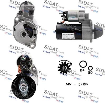 Sidat S12BH0100 - Motorino d'avviamento www.autoricambit.com