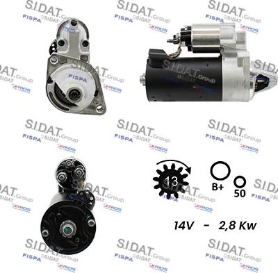 Sidat S12BH0189A2 - Motorino d'avviamento www.autoricambit.com