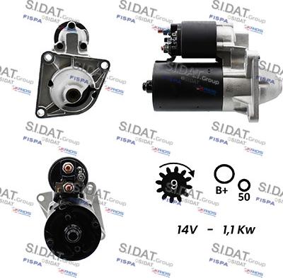 Sidat S12BH0183A2 - Motorino d'avviamento www.autoricambit.com