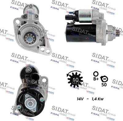 Sidat S12BH0862 - Motorino d'avviamento www.autoricambit.com