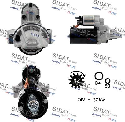 Sidat S12BH0805 - Motorino d'avviamento www.autoricambit.com