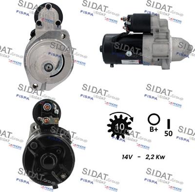 Sidat S12BH0808A2 - Motorino d'avviamento www.autoricambit.com