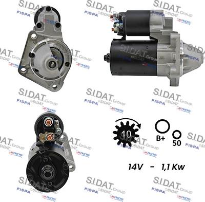 Sidat S12BH0368A2 - Motorino d'avviamento www.autoricambit.com