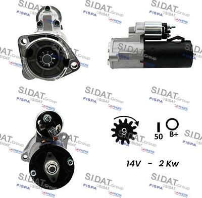 Sidat S12BH0246A2 - Motorino d'avviamento www.autoricambit.com