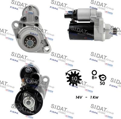 Sidat S12BH0247 - Motorino d'avviamento www.autoricambit.com