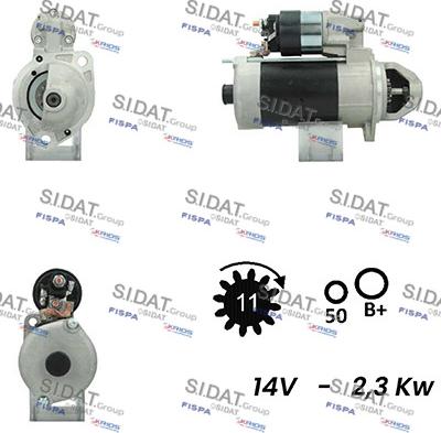 Sidat S12BH0266A2 - Motorino d'avviamento www.autoricambit.com