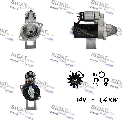 Sidat S12BH0235A2 - Motorino d'avviamento www.autoricambit.com