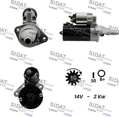 Sidat S12BH0231A2 - Motorino d'avviamento www.autoricambit.com