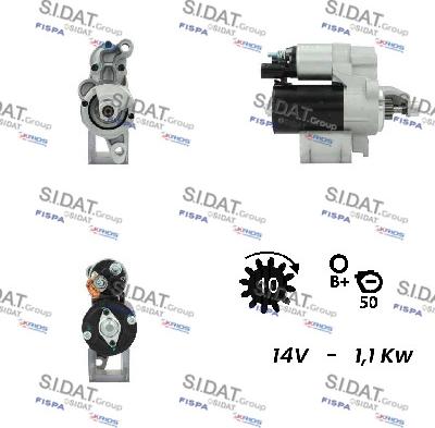 Sidat S12BH0233A2 - Motorino d'avviamento www.autoricambit.com