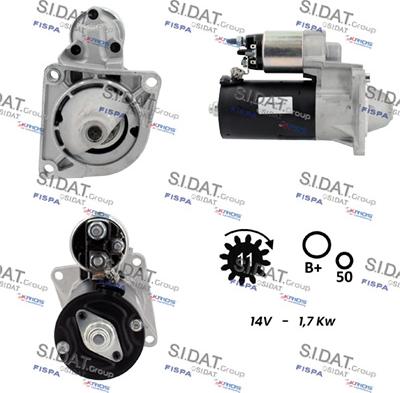 Sidat S12BH0796A2 - Motorino d'avviamento www.autoricambit.com