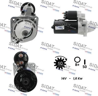 Sidat S12BH0792A2 - Motorino d'avviamento www.autoricambit.com