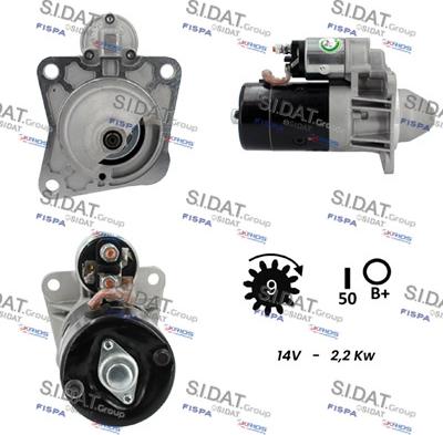 Sidat S12BH0788A2 - Motorino d'avviamento www.autoricambit.com