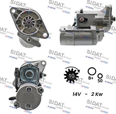 Sidat S12DE0593A2 - Motorino d'avviamento www.autoricambit.com