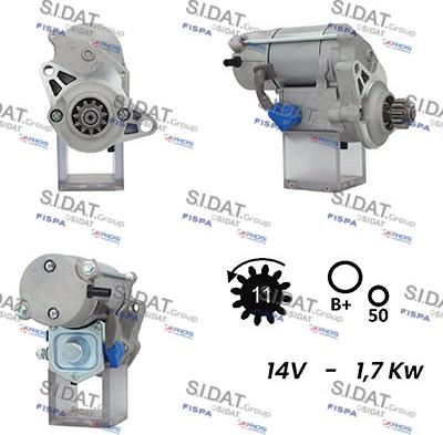 Sidat S12DE0642A2 - Motorino d'avviamento www.autoricambit.com