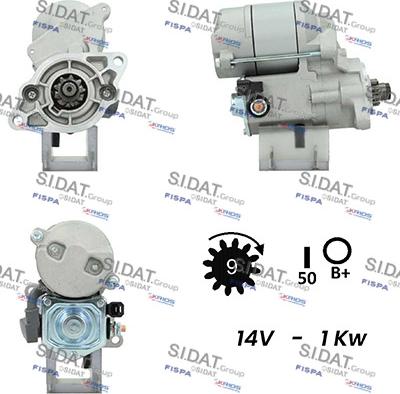 Sidat S12DE0158A2 - Motorino d'avviamento www.autoricambit.com