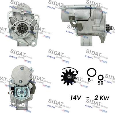 Sidat S12DE0179A2 - Motorino d'avviamento www.autoricambit.com