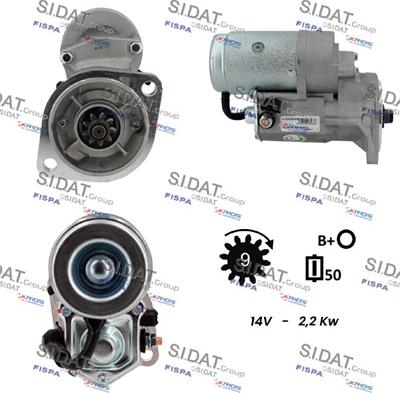 Sidat S12DE0830A2 - Motorino d'avviamento www.autoricambit.com