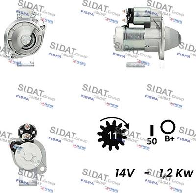 Sidat S12HT0080 - Motorino d'avviamento www.autoricambit.com