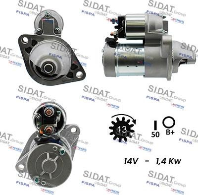 Sidat S12HT0037 - Motorino d'avviamento www.autoricambit.com