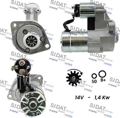 Sidat S12HT0107A2 - Motorino d'avviamento www.autoricambit.com