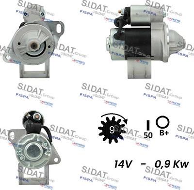 Sidat S12HT0397A2 - Motorino d'avviamento www.autoricambit.com