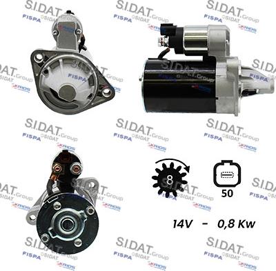 Sidat S12HY0772 - Motorino d'avviamento www.autoricambit.com