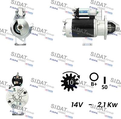 Sidat S12LU0495A2 - Motorino d'avviamento www.autoricambit.com