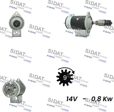 Sidat S12LU0640A2 - Motorino d'avviamento www.autoricambit.com