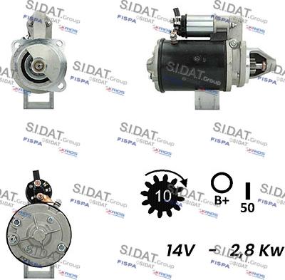 Sidat S12LU0123A2 - Motorino d'avviamento www.autoricambit.com