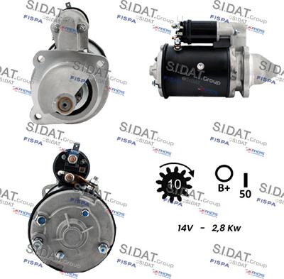 Sidat S12LU0292A2 - Motorino d'avviamento www.autoricambit.com