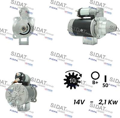 Sidat S12LU0717A2 - Motorino d'avviamento www.autoricambit.com