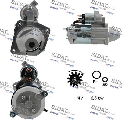 Sidat S12MA0146 - Motorino d'avviamento www.autoricambit.com