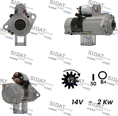 Sidat S12MH0491A2 - Motorino d'avviamento www.autoricambit.com