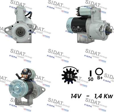 Sidat S12MH0498A2 - Motorino d'avviamento www.autoricambit.com