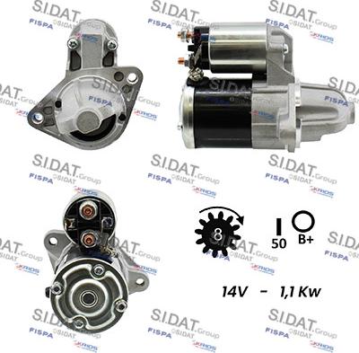 Sidat S12MH0541 - Motorino d'avviamento www.autoricambit.com