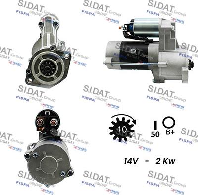 Sidat S12MH0056A2 - Motorino d'avviamento www.autoricambit.com