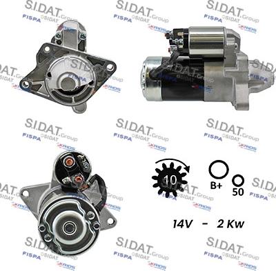 Sidat S12MH0021A2 - Motorino d'avviamento www.autoricambit.com