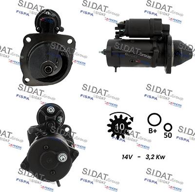 Sidat S12ML0965 - Motorino d'avviamento www.autoricambit.com