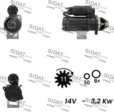 Sidat S12ML0667A2 - Motorino d'avviamento www.autoricambit.com