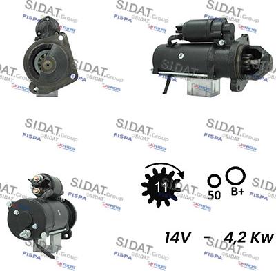 Sidat S12ML0299 - Motorino d'avviamento www.autoricambit.com