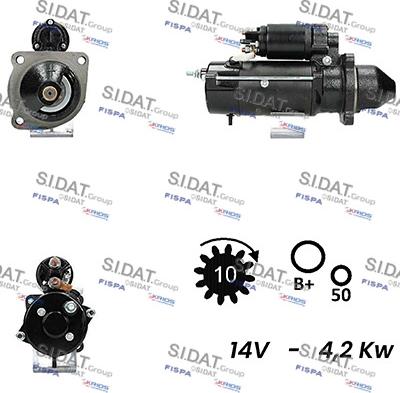 Sidat S12ML0292A2 - Motorino d'avviamento www.autoricambit.com