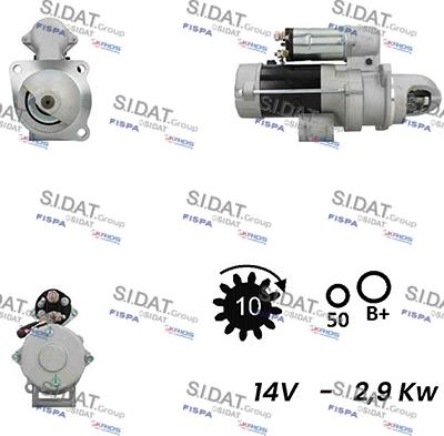 Sidat S12NK0355A2 - Motorino d'avviamento www.autoricambit.com