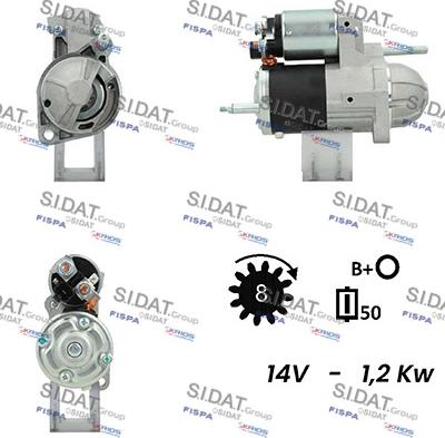 Sidat S12VA0557A2 - Motorino d'avviamento www.autoricambit.com