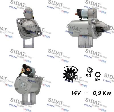 Sidat S12VA0561A2 - Motorino d'avviamento www.autoricambit.com