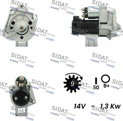 Sidat S12VA0686A2 - Motorino d'avviamento www.autoricambit.com