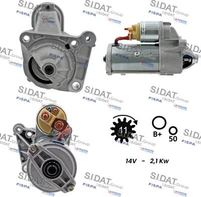 Sidat S12VA0062 - Motorino d'avviamento www.autoricambit.com