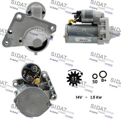 Sidat S12VA0014 - Motorino d'avviamento www.autoricambit.com