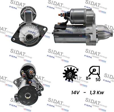 Sidat S12VA0017A2 - Motorino d'avviamento www.autoricambit.com